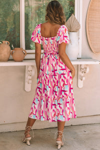 Bohemian Ruffle Dress Side View
