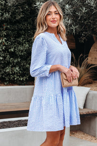 Bohemian Ruffle Hem Beach Dress