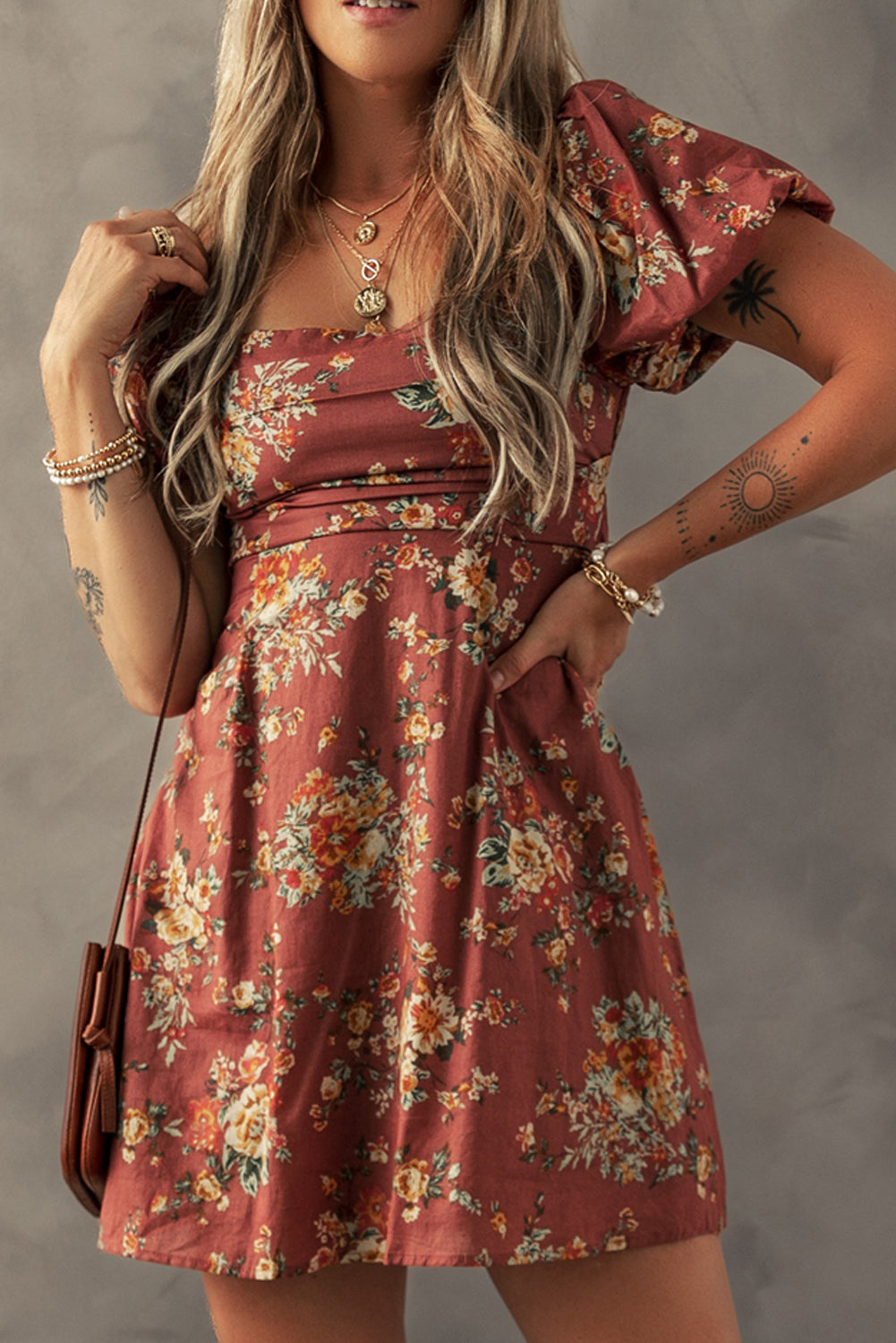 Bohemian Ruffle Hem Beach Dress