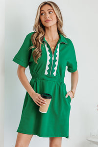 Bohemian Ruffle Hem Casual Dress
