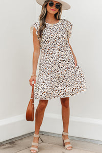 Bohemian Ruffle Hem Cotton Dress