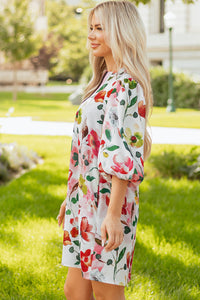 Bohemian Ruffle Hem Cotton Dress