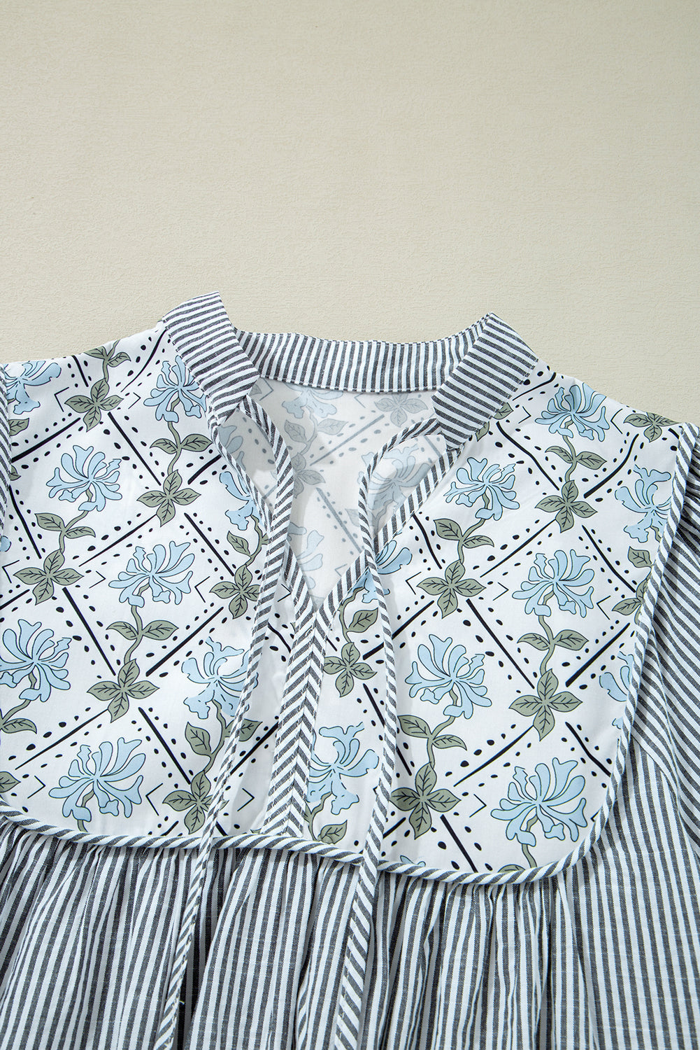 Bohemian Ruffle Hem Floral Dress