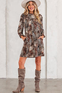 Bohemian Ruffle Hem Short Dress