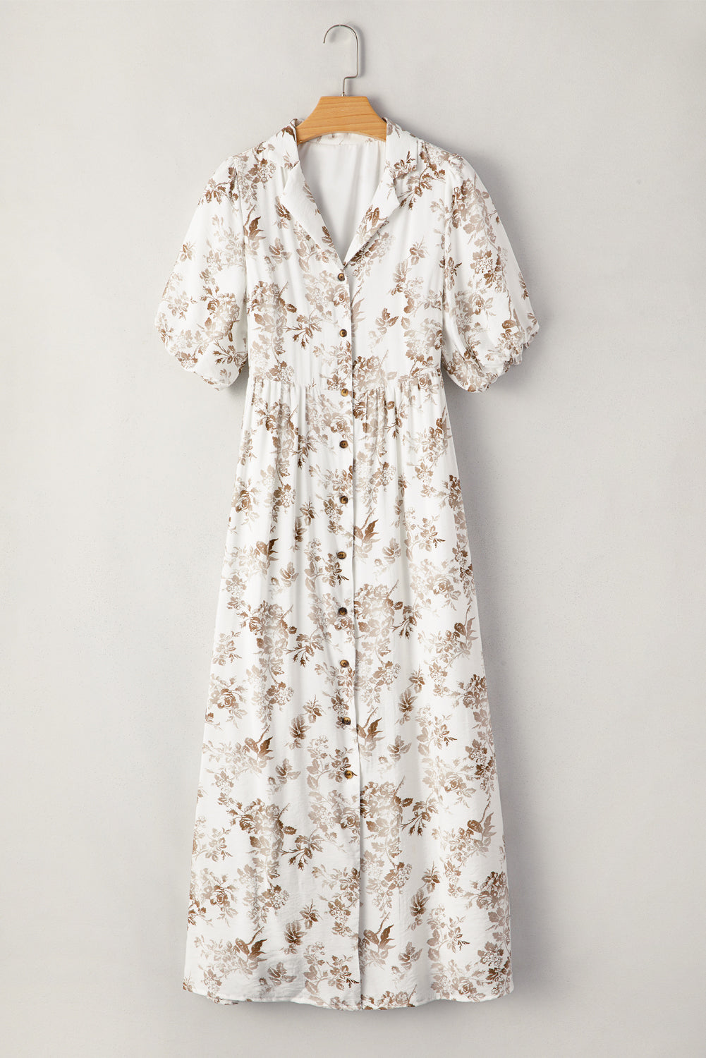 Bohemian ruffle maxi dress closeup