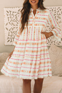 Bohemian Ruffle Mini Dress