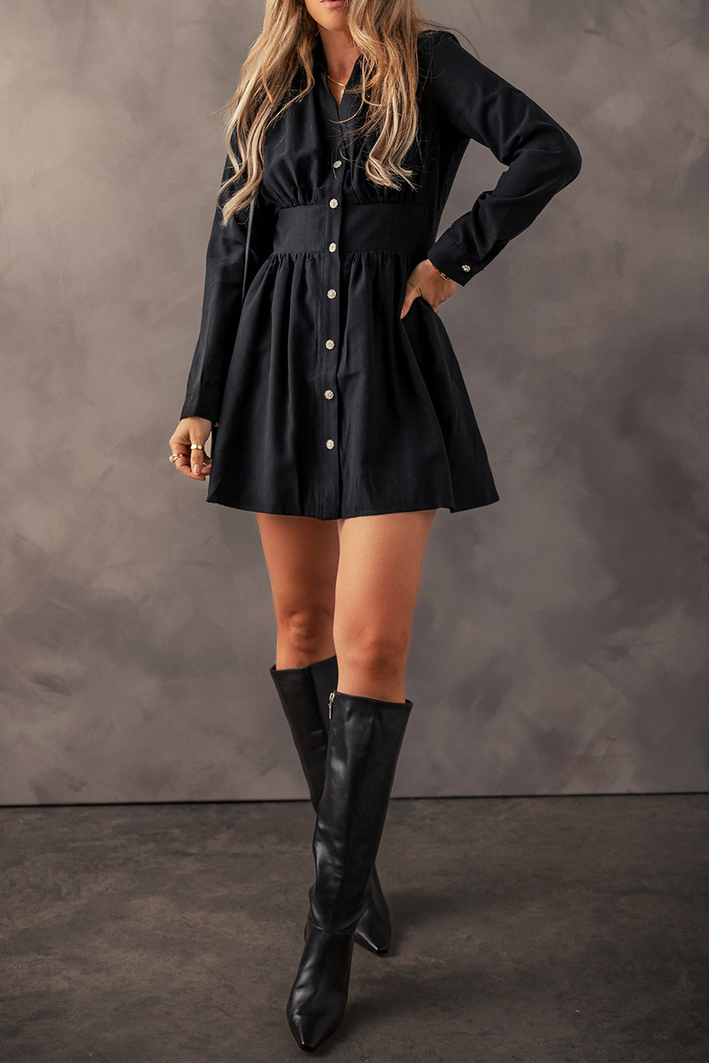 Bohemian Ruffle Sleeve Short Dress