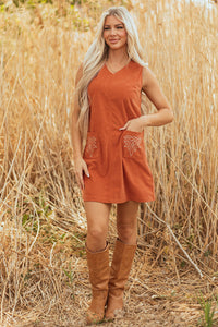 Bohemian Rustic Mini Dress Back