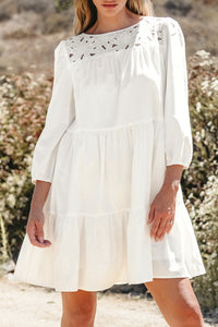 Bohemian sheer lace party dress