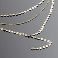 Bohemian shell pendant gold necklace