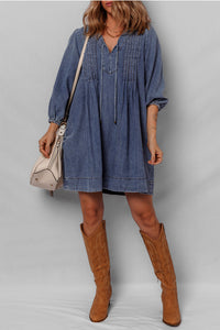 Bohemian short dress relaxed fit
