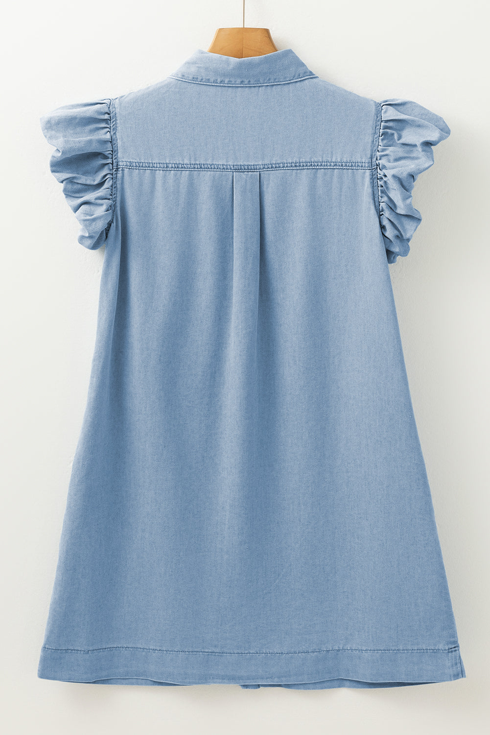 Bohemian Short Sleeve Denim Look