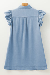 Bohemian Short Sleeve Denim Look