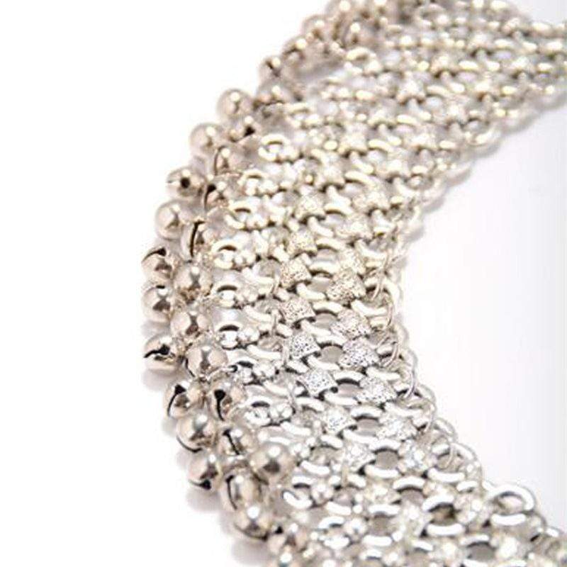 Bohemian silver chain ankle bracelet