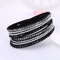 Bohemian silver cuff bracelet set