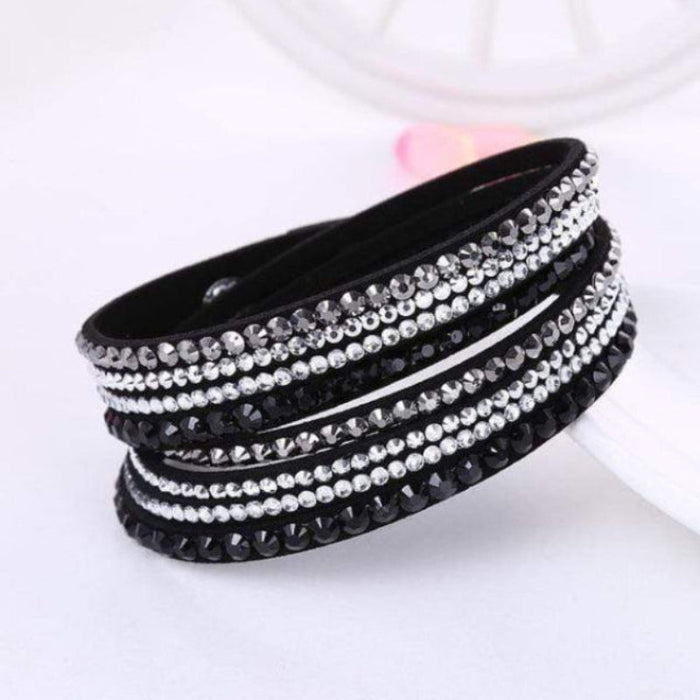 Bohemian silver cuff bracelet set