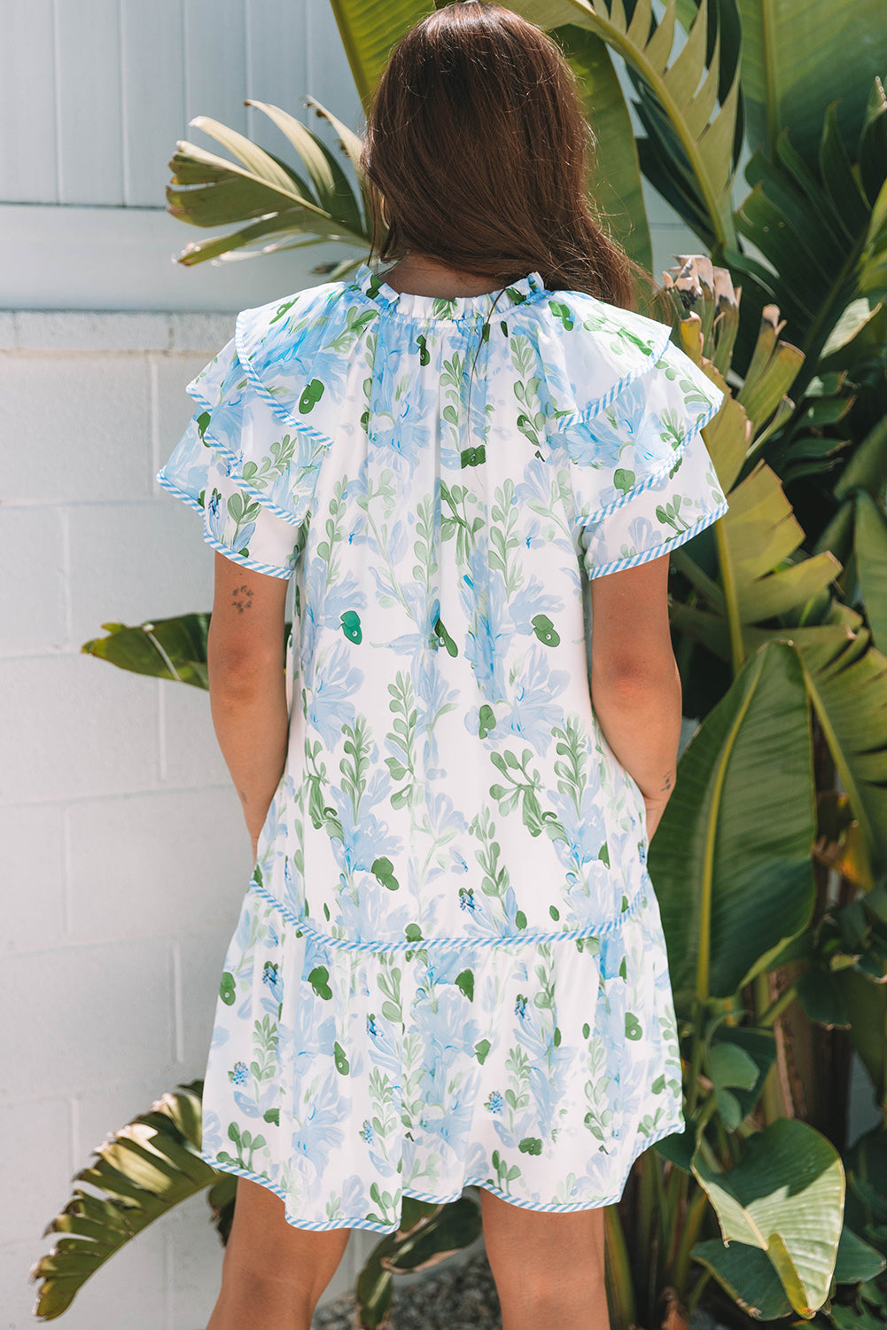 Bohemian Sky Blue Summer Dress
