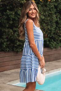 Bohemian Sleeveless Beach Mini Dress