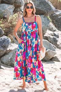 Bohemian sleeveless flared summer dress