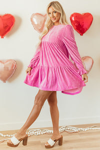 Bohemian Soft Velvet Dress Back