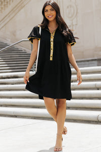 Bohemian Sparkle Mini Dress Back