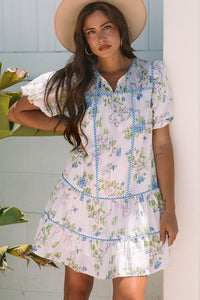Bohemian Striped V-Neck Sundress