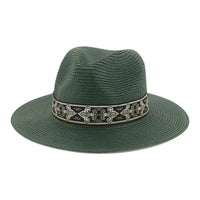 Bohemian Tan Straw Sun Hat