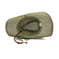 Bohemian tan straw western hat