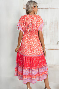 Bohemian tassel dress flowing silhouette