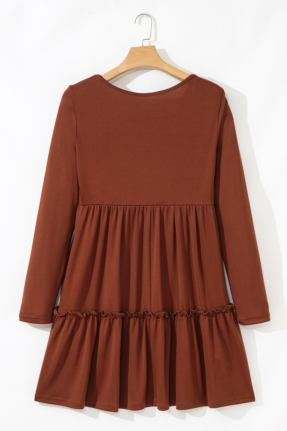 Bohemian Textured Ribbed Dress Look