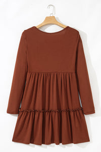 Bohemian Textured Ribbed Dress Look