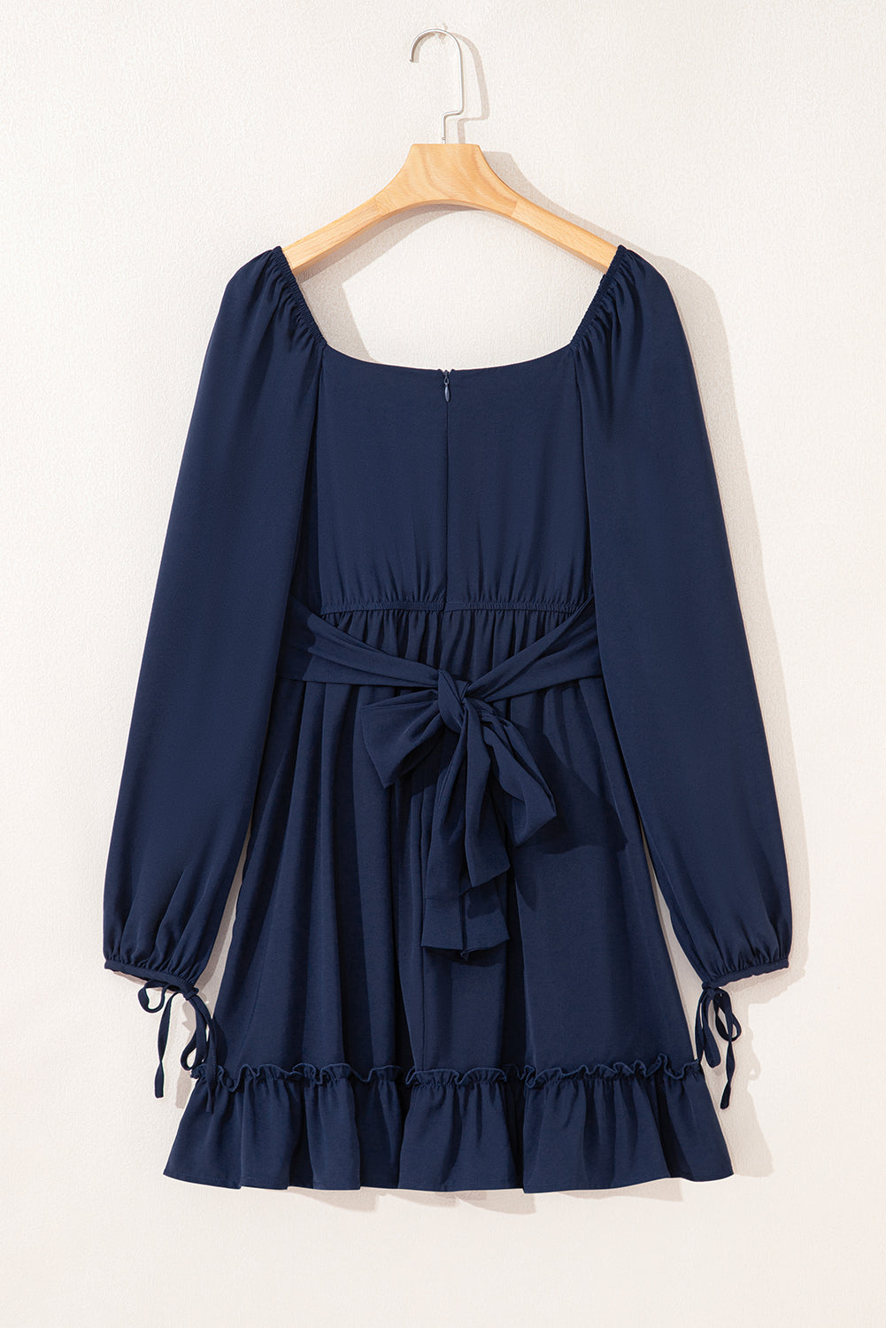 Bohemian Tiered Blue Mini Dress
