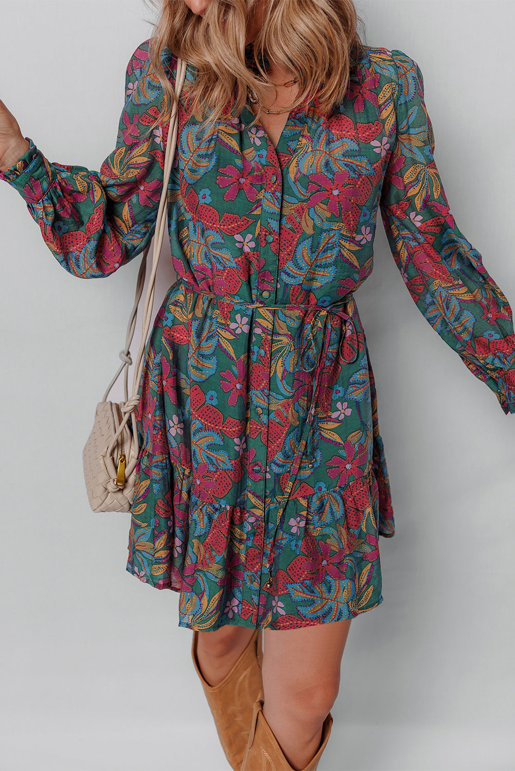 Bohemian Tiered Casual Day Dress