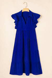 Bohemian Tiered Midi Dress Detail