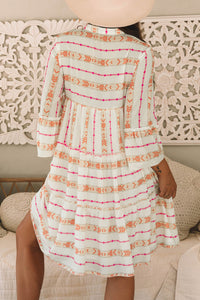 Bohemian Tiered Ruffle Boho Look