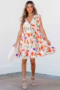 Bohemian tiered ruffle dress detail