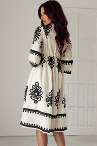 Bohemian Tiered Ruffle Midi Skirt