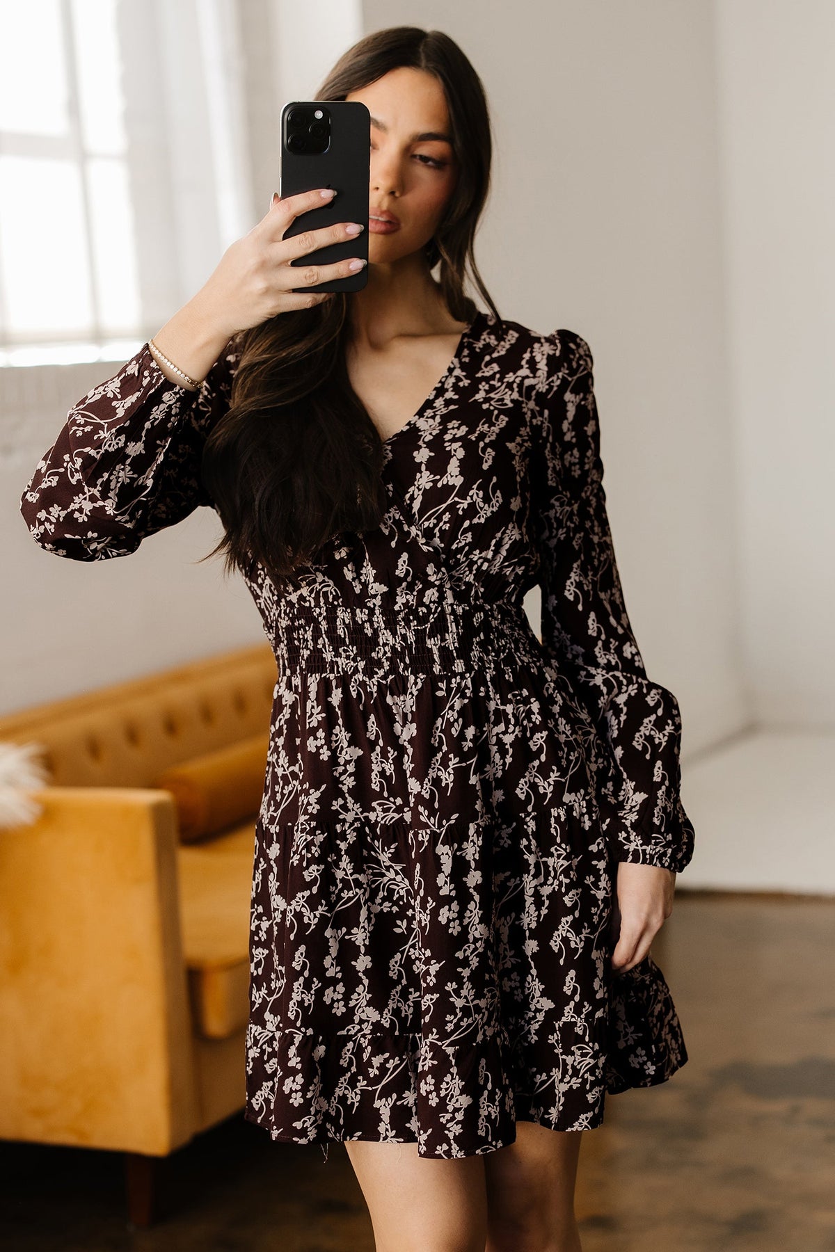 Bohemian Tiered Ruffle Mini Dress