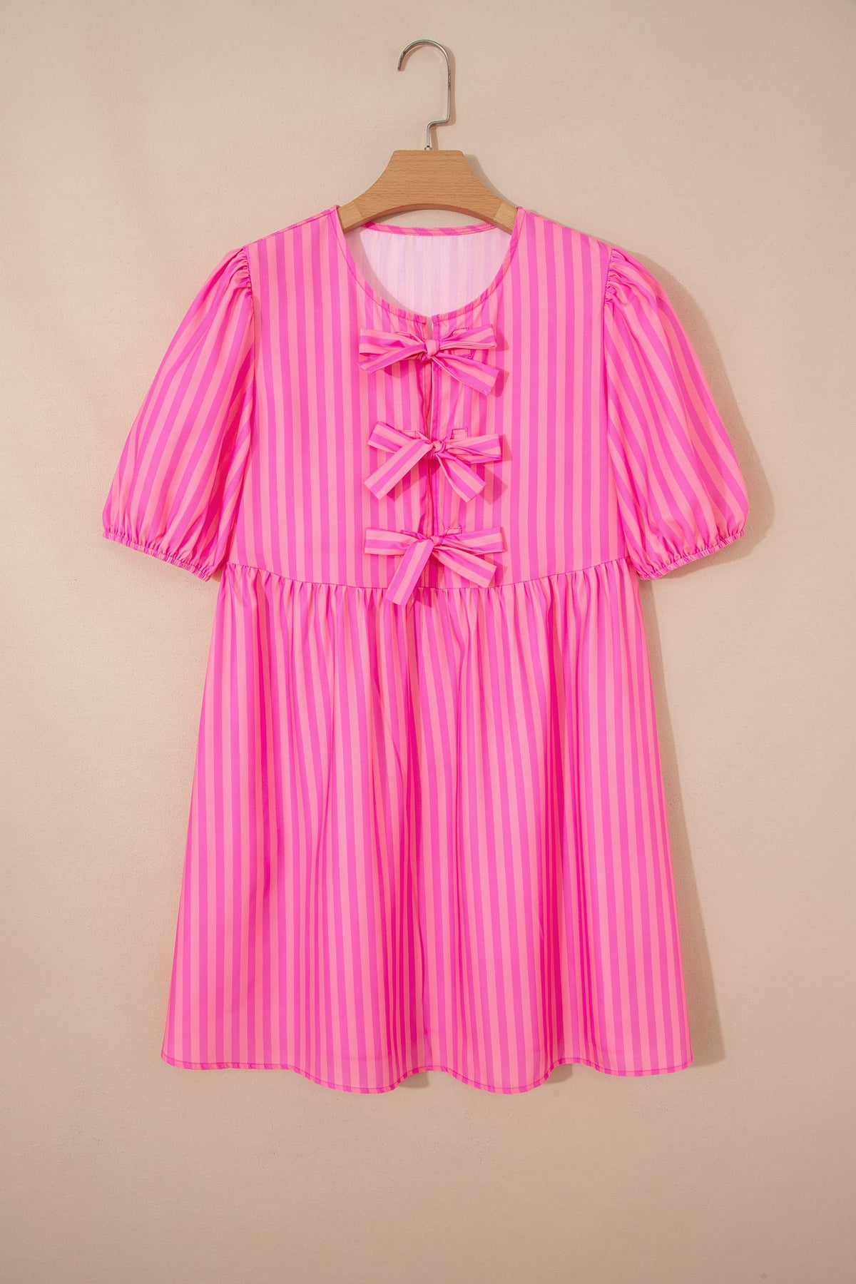 Bohemian Tiered Skirt Bow Dress