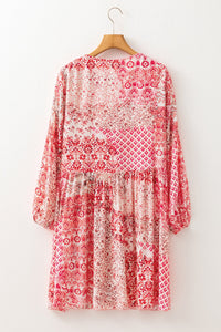 Bohemian Tiered Skirt Dress Back