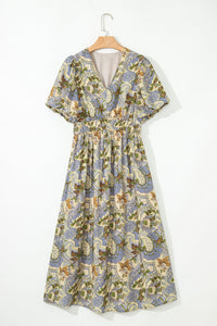Bohemian Tiered Skirt Dress Closeup