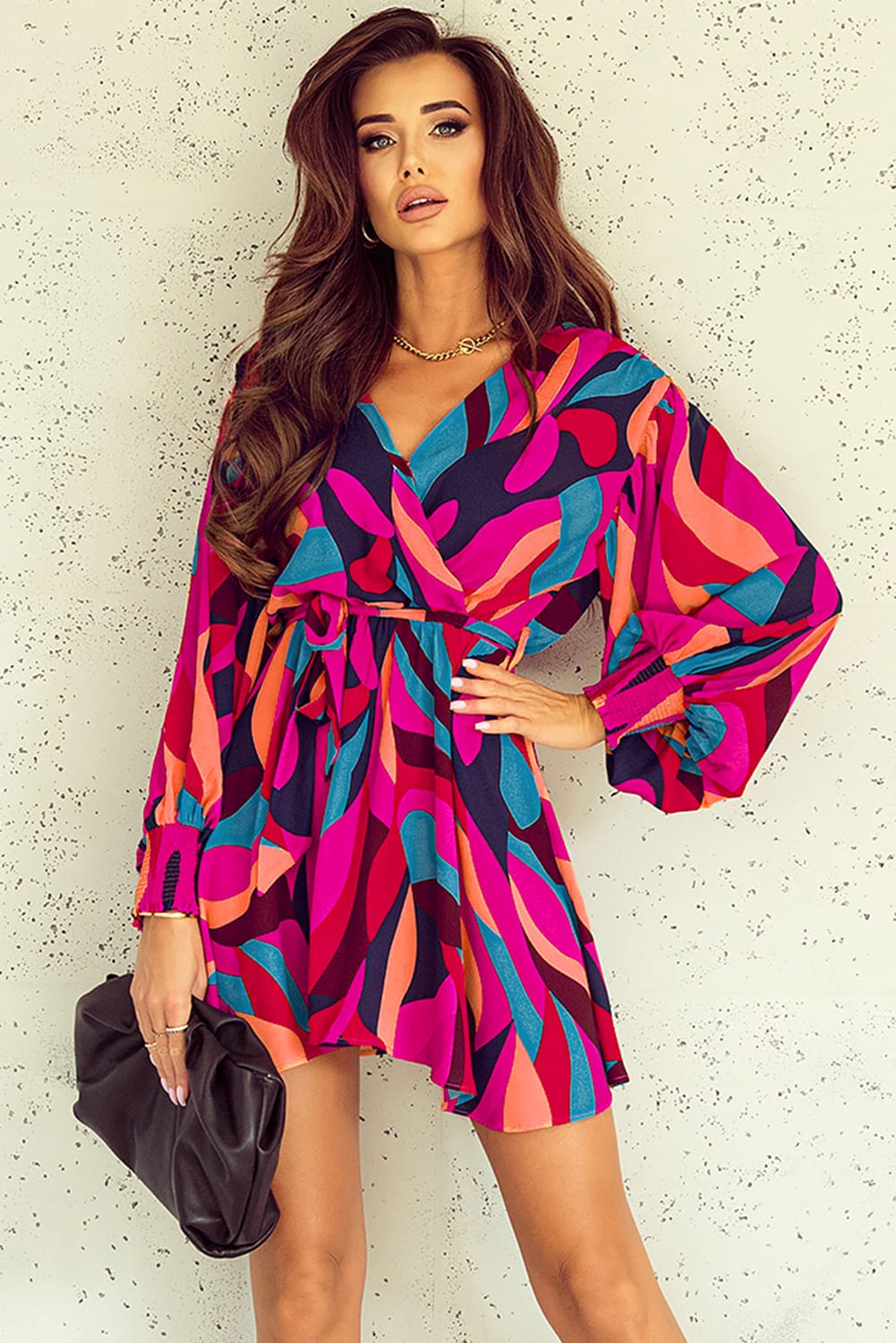 Bohemian Tiered Skirt Mini Dress