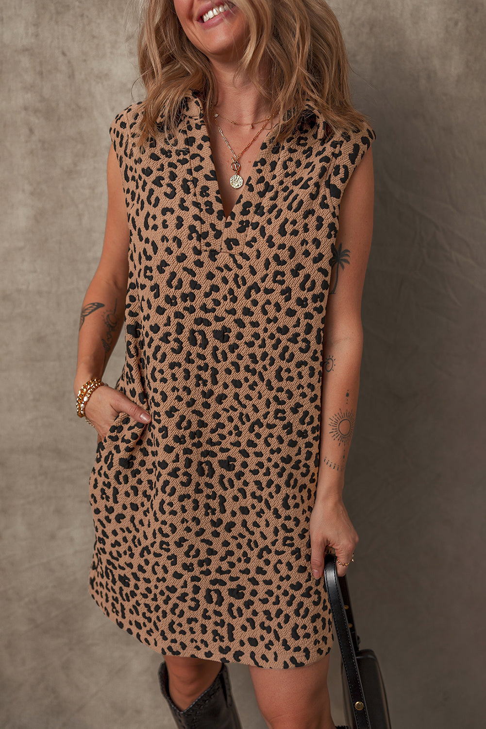 Bohemian V-Neck Cotton Sundress