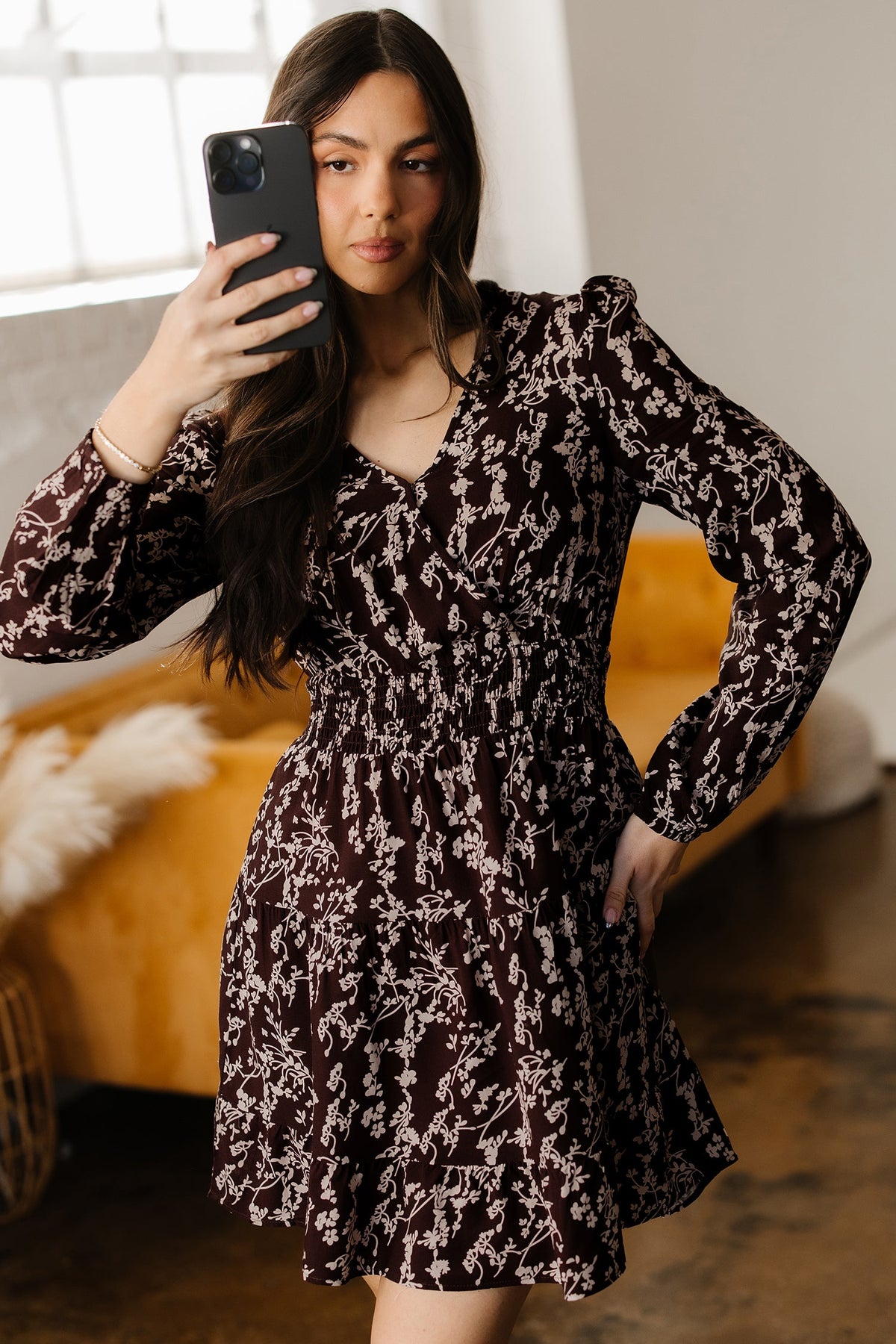 Bohemian V-Neck Flowy Dress