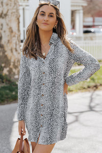 Bohemian V-Neck Safari Mini Dress