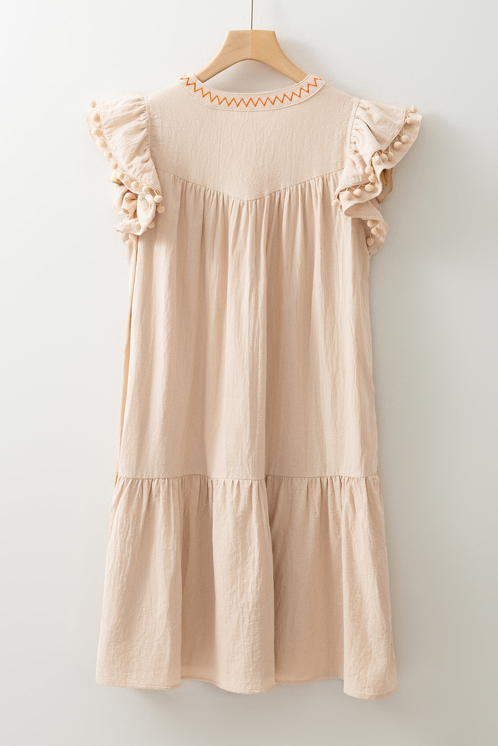 Bohemian V-Neck Sundress Detail