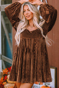 Bohemian Velvet Dress Detail Close