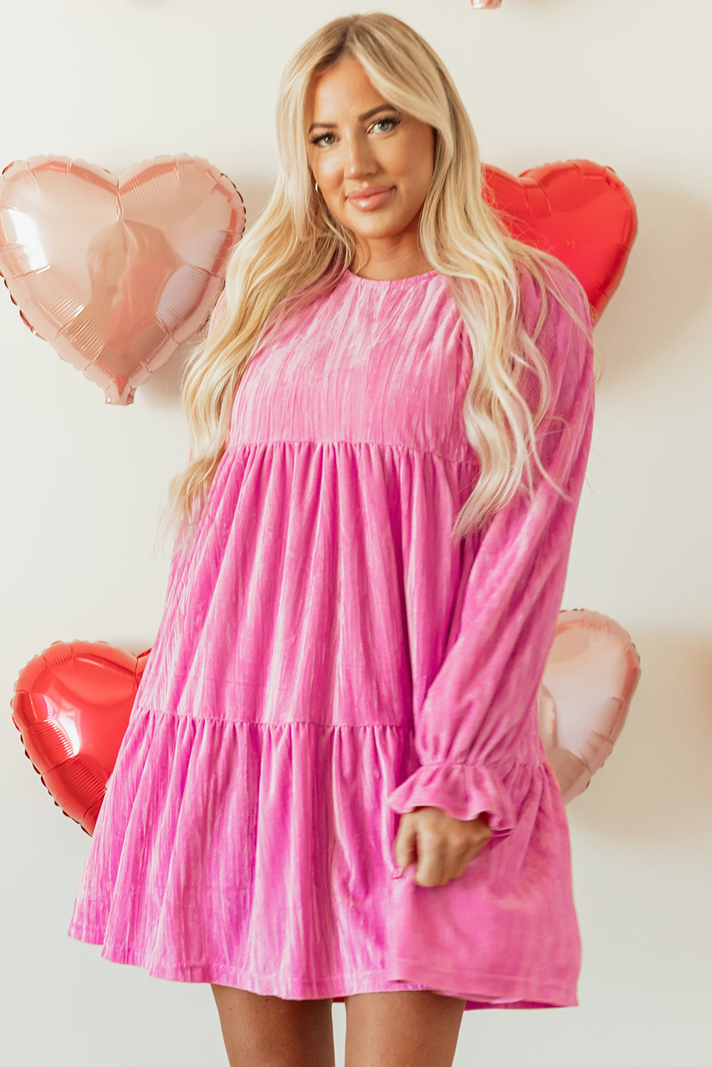 Bohemian Velvet Dress Side Angle