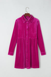 Bohemian velvet dress warm tones