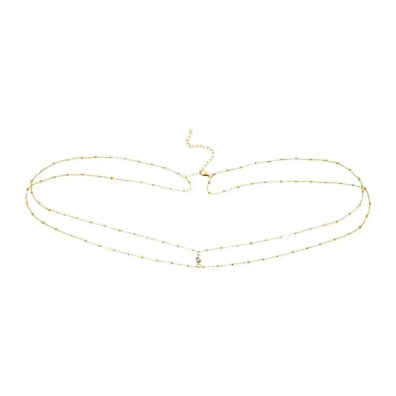Bohemian Waist Chain Silver Tone
